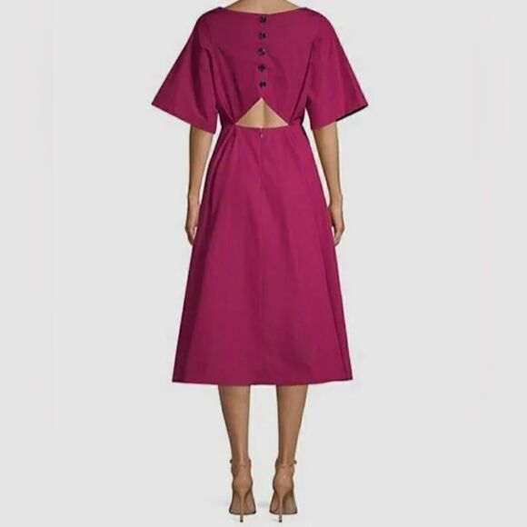 Derek Lam New York Cutout cotton Midi Dress - Picture 2 of 9